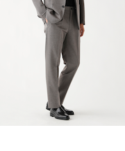 ポリエステルコットン 強撚 千鳥柄 スラックス（セットアップ対応）