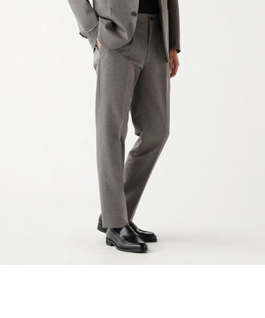 ポリエステルコットン 強撚 千鳥柄 スラックス（セットアップ対応）