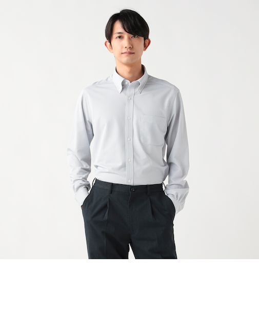 ツイル イージーケア ボタンダウンシャツ