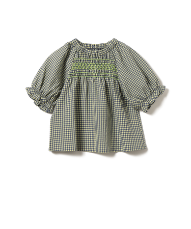 スモッキング チェック ブラウス 2026SS（90～140cm）