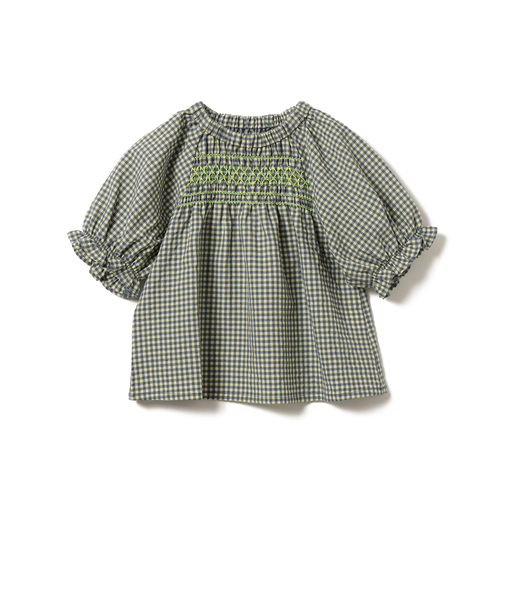 スモッキング チェック ブラウス 2026SS（90～140cm）