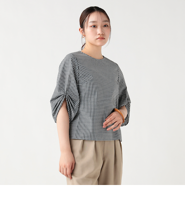 袖ボリューム　ブラウス