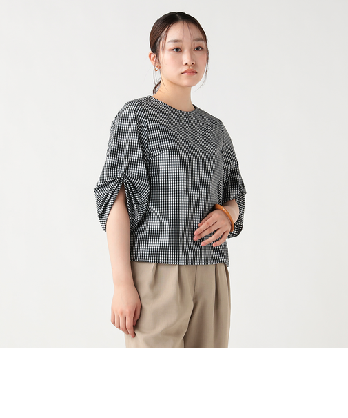 袖ボリューム　ブラウス