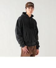 スノーウォッシュ アップリケ フルジップパーカー