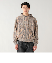 スノーウォッシュ アップリケ フルジップパーカー