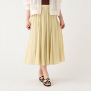 ミディ丈 ギャザーフレアスカート