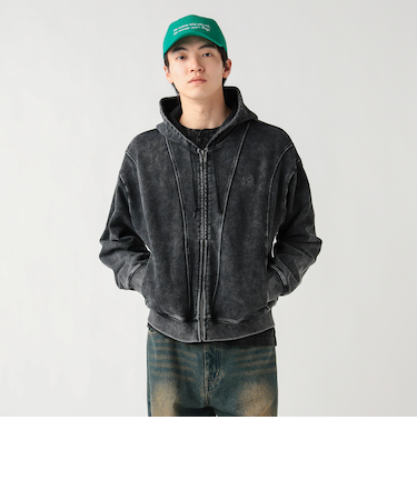 スノーウォッシュ 切替 ジップパーカー