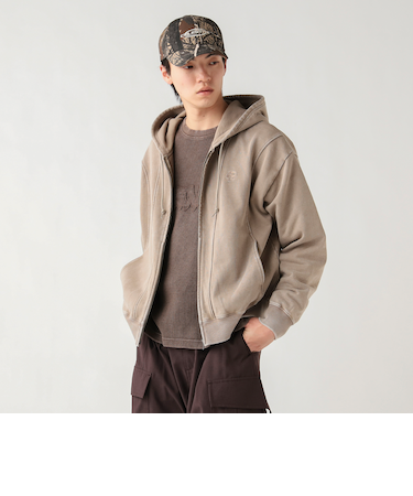 スノーウォッシュ 切替 ジップパーカー