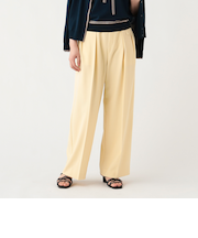 ベルト付き タックワイドパンツ