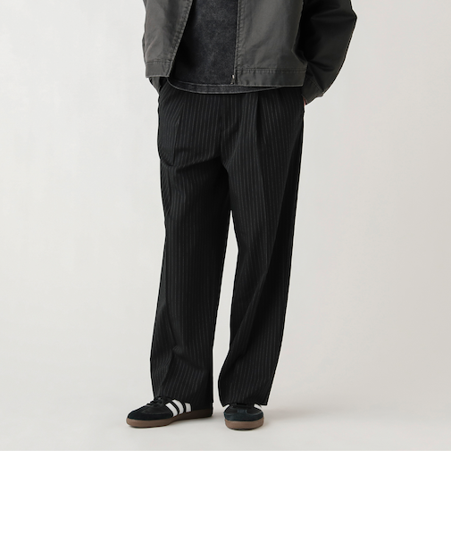 2タック ワイドストレート スラックス