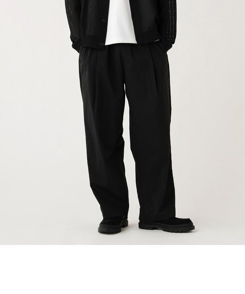 ワンタック ワッシャー ワイドパンツ