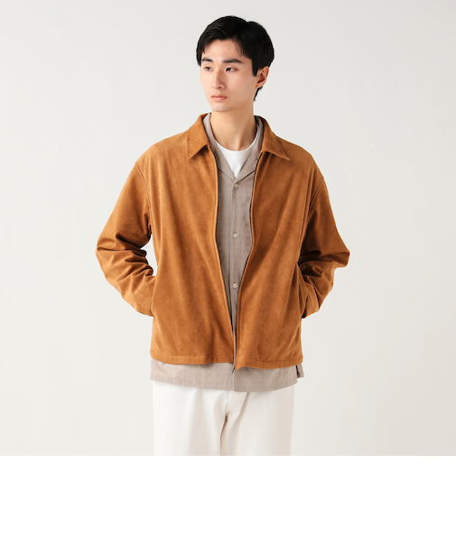 フェイク スエード ブルゾン