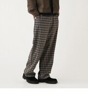 オンブレーチェック ワイドパンツ