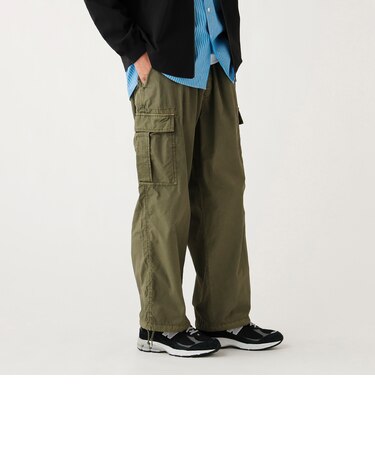 コットンナイロン ワイド カーゴパンツ