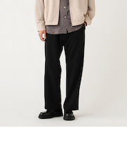 ポリエステル ドビー ワイド スラックス