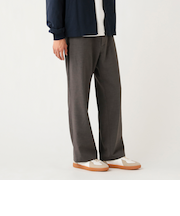 ポリエステル ドビー ワイド スラックス