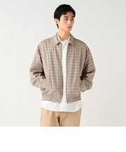 オンブレーチェック ブルゾン