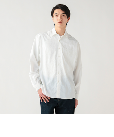 綿タッチ ポリエステル シャツ
