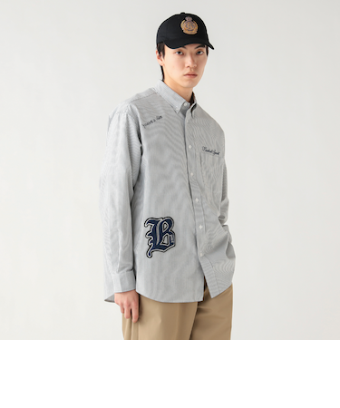 レタードワッペン オックス ロングスリーブ シャツ