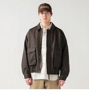 クラシック フェイクレザー ブルゾン