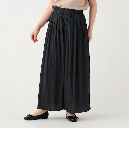 サテン フレア パンツ