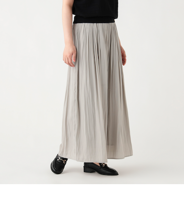 サテン フレア パンツ