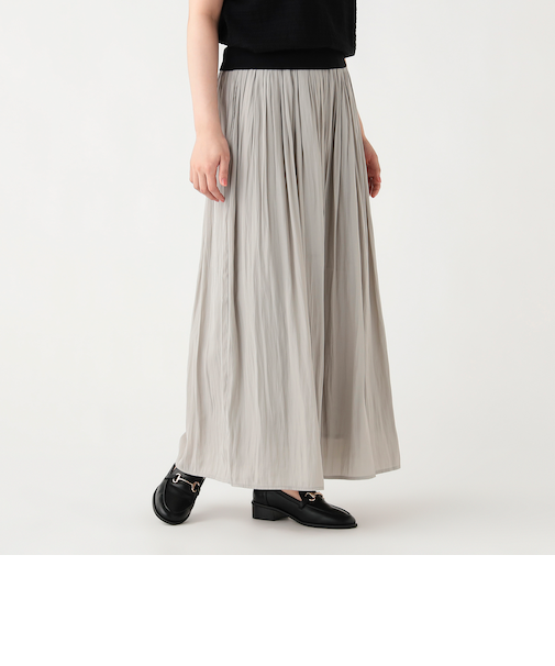 サテン フレア パンツ