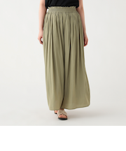 サテン フレア パンツ