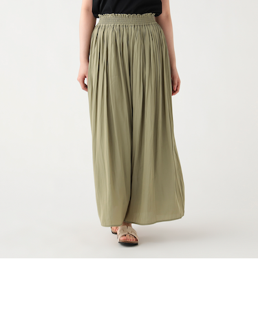 サテン フレア パンツ