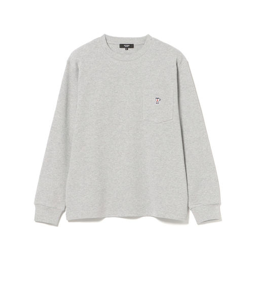 コーヒー刺繍 ワッフル ロングスリーブ カットソー