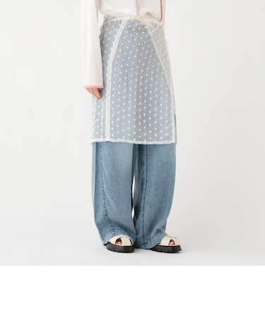 2WAY キャミソール & 巻レース スカート