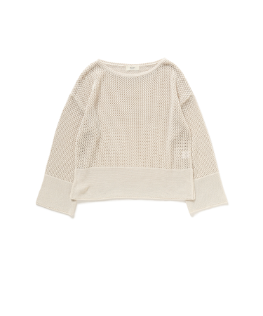 メッシュ オーバー ニット