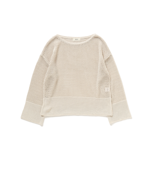 メッシュ オーバー ニット