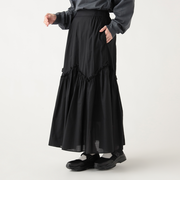 フリル ギザギザ切り替え スカート