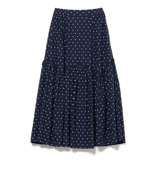 フリル ギザギザ切り替え スカート