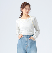 リンガー レイヤード トップス