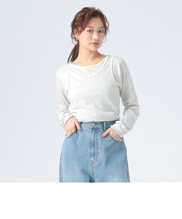 リンガー レイヤード トップス