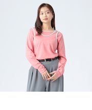 リンガー レイヤード トップス