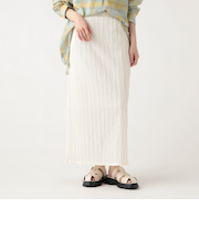 カットフリンジ ナロースカート