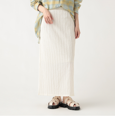 カットフリンジ ナロースカート