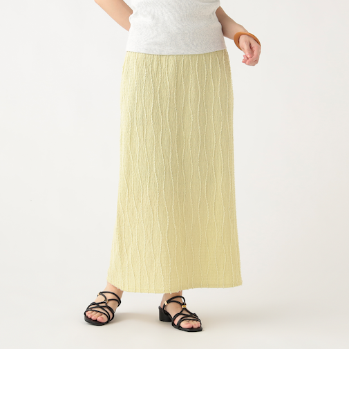 カットフリンジ ナロースカート