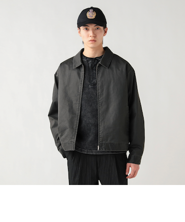 フェード ジップ ショートブルゾン