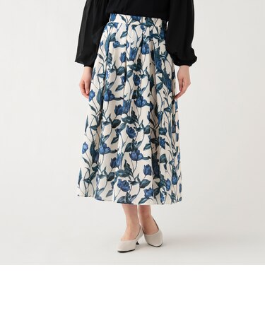 フラワー プリーツ スカート