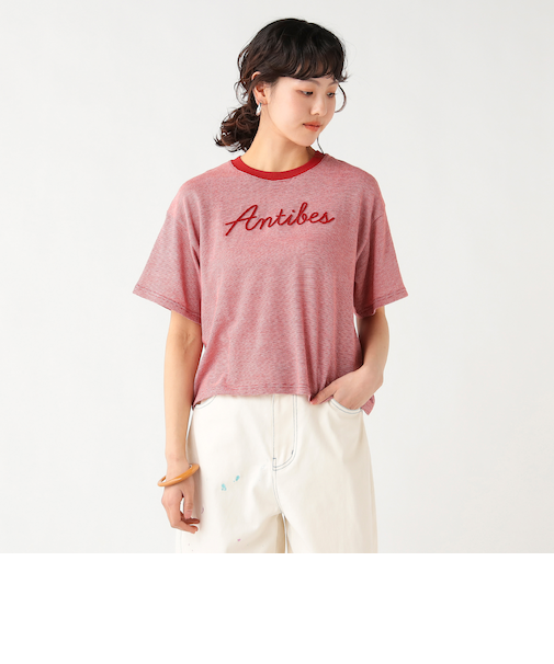 ミジンコ ボーダー ロゴ Tシャツ