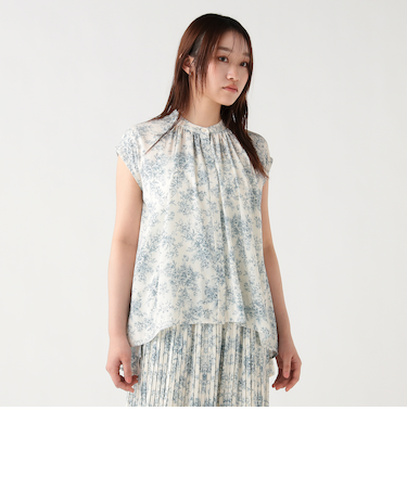 トワルドジュイ プリント ブラウス