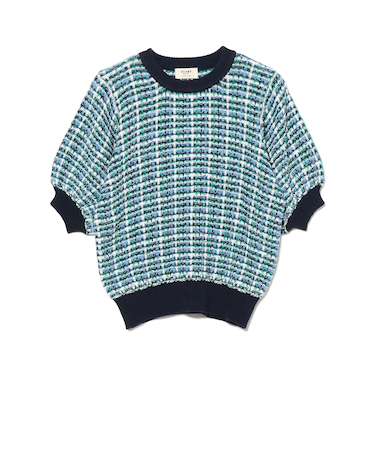 カラフル チェック ニット