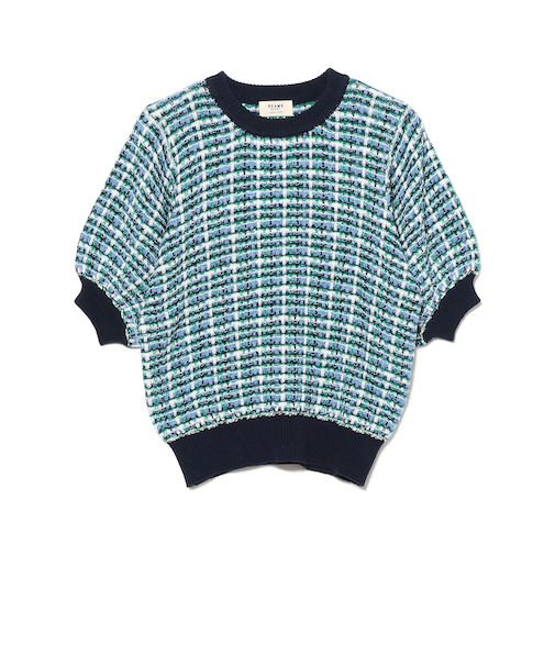 カラフル チェック ニット