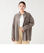 チェック オーバー シャツ