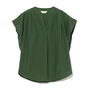 スキッパー 異素材 ブラウス