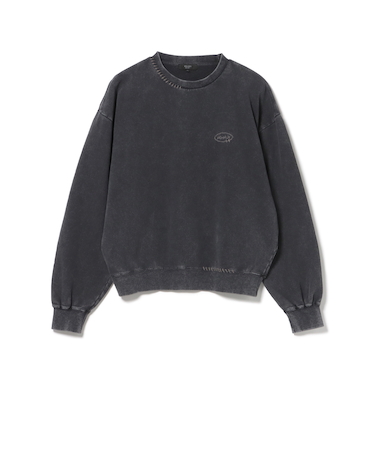 スノーウォッシュ ステッチ クルーネック スウェット